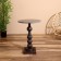 Coffee table 41x41x59 cm, aluminum/marble