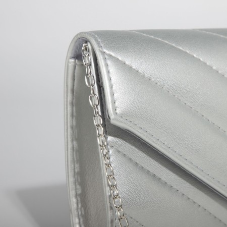 Female bag on a magnet, silver color-3