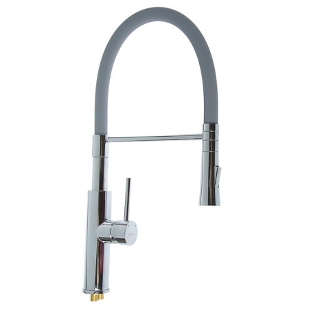 Accoona A4890T-1 kitchen mixer, single-leaf, brass, gray/chrome