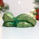 Figure "Snake" Green with gilding, 8x4x3cm