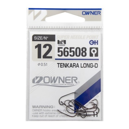 Hook Owner Tenkara Long-D No. 12. 11pcs.