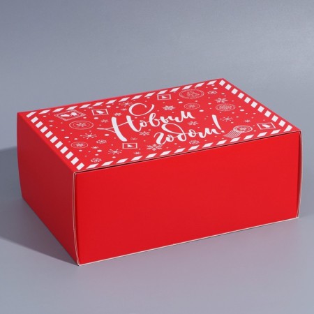 Box the team "Happy New Year", 25 x 18 x 10 cm, new year-4