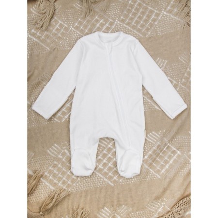 Complex Slip Children's Amarobaby Fashion, on a zipper, height 62, Milk color-1