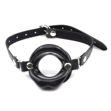 Gag BDSM Oka-Fucks, a gag in the shape of the lips, adjustable belt, 5 x 4.5 cm, black