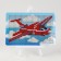 Diamond mosaic with a partial filling on the stand for children "Airplane", 10 x 15 cm, a set for creativity