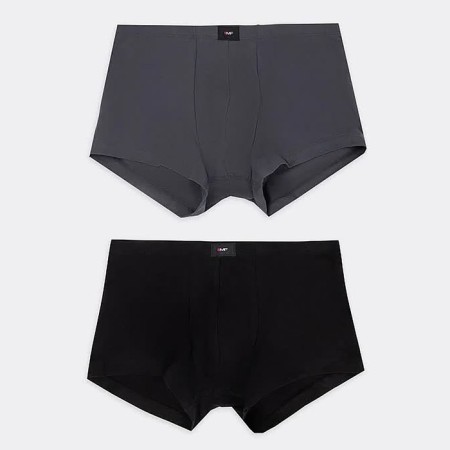 Set of men's panties boxers (2 pcs), black color/graphite, size 52 (xl)-1