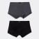 Set of men's panties boxers (2 pcs), black color/graphite, size 52 (xl)