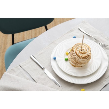 A set of lunch plates Liberty Jones Soft RipPles, 27 cm, white color-9