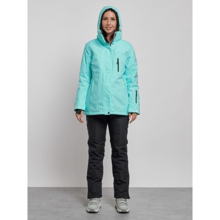 Ski costume female, size 54, turquoise color-4