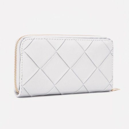 Women's wallet with lightning, white color-1