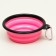 Silicone bowl, folding, 350 ml, 13 cm, pink
