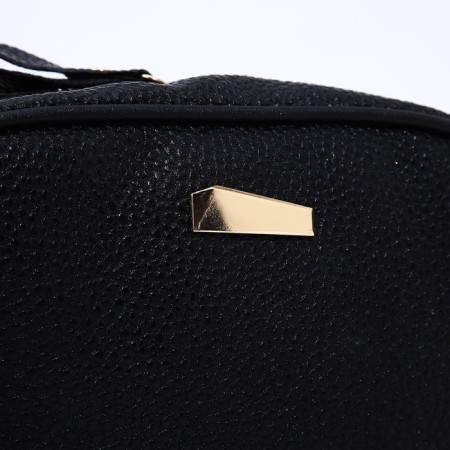 Bag Cross-Bodi with a zipper, black color-3