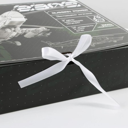 Gift folding box, packaging, “February 23, plane”, 31 x 24.5 x 8 cm-2