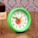 Clock - desktop an alarm clock, discrete move, 9 x 9 cm