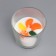 Candle in a glass "Mandarin", with decor