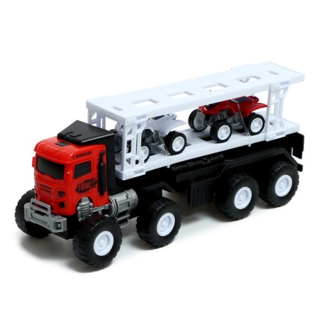 Truck Inertial "Avtovos", with 2 ATVs, color mix-6
