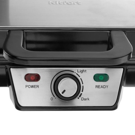 Electric waffle box KitFort KT-1620, 1000 watts, Belgian waffles, black-2