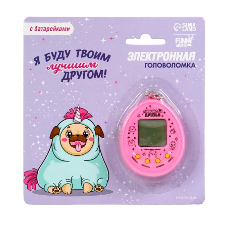 Electronic game "Best Friend", 168 characters, on a blister, mix-6