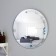 Mirror "Birds in a circle", with sandblasting graphics, wall, 50 × 50 cm