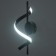 Bra "spiral" LED 16W 6000k black 12x40 cm