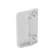 Balcony tundra handle, PVC bore, white