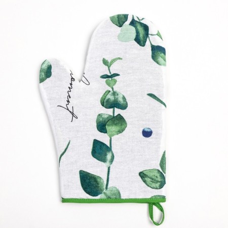 Варежка-прихватка "Доляна" Eucalyptus 20х27см,100% хлопок, рогожка 164 гр/м2-1