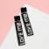 Acrylic Love Mar Rectangular, black and white color