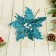 Decor "Winter Flower" Pearls, 23x19 cm, blue