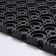 Muddy mud -bearded rug, 100 × 150 × 1.6 cm, black color