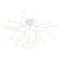 Ceiling chandelier Ambrella Light, Modern, TR3011, 27XG4, white color