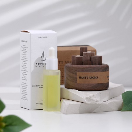 Set of wooden diffuser "Hantt Aroma", jasmine, with 10 ml essential oil, in a box-6