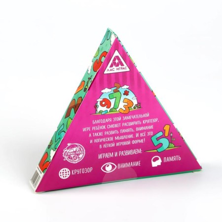 Board game "Entertaining Mathematics", 36 cards, 7+-6