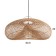 Ceiling Lamp from Rotan "Dani", 1 × 120 W, E27, 60 × 60 × 23 cm
