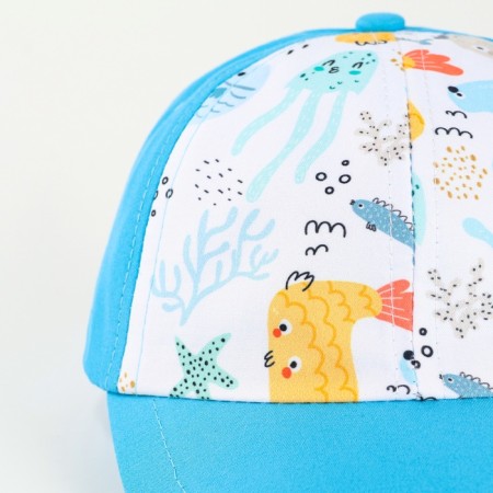 Baby cap for the boy "Underwater World", rr. 48-50-6