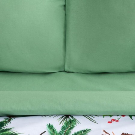 New Year. Bed linen "Ethel" 2 spruce branches 175*215 cm, 200*220 cm, 70*70 cm - 2 pcs-1