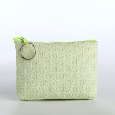 Women's wallet with lightning, yellow color