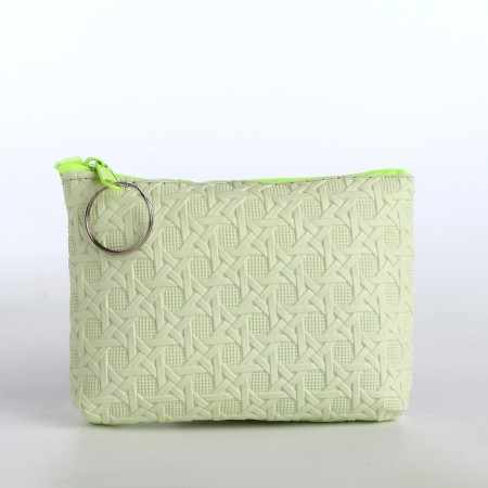 Women's wallet with lightning, yellow color