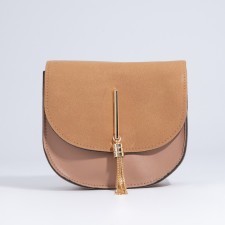 Magnet bag bag, long belt, beige color