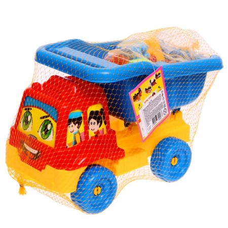 Toy Granite Truck "Auto Truck" + mini - designer, 26 details, chicks-9