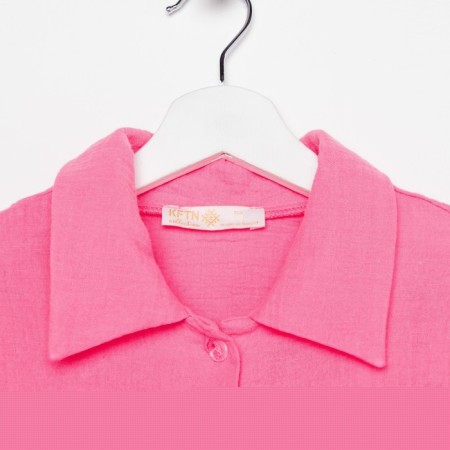 Female pajamas (shirt and trousers) KAFTAN "BASIC" size 44-46, pink color-6
