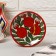 The plate of the Rishtan ceramics "Grenades", flat, 15 cm,
