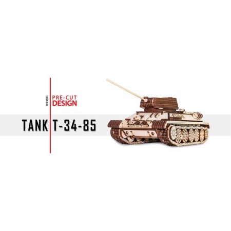 The prefabricated model "Tank T-34-85 Mechanical"-13