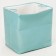 A basket for storing toe with a puff on a rope, 40 x 50 x 48 cm, blue