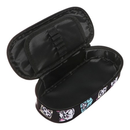 Penal soft, 55x220x100, case fabric, for a girl, black, Seventeen "Cats"-3