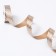 Ribbon for decor and gifts Crafts with embossing "strip" silver 2cm x 5 m