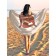 Pareo and beach rug "My rules", d = 150 cm