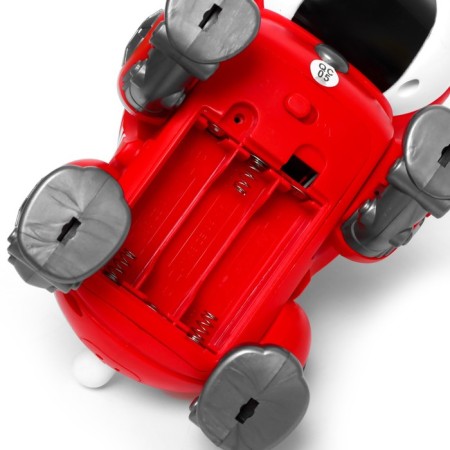 Robot Dog "Duke" IQ Bot, interactive: light and sound effects, on batteries, red-4