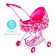 Winter doll stroller, with a bag, with a basket, a metal frame