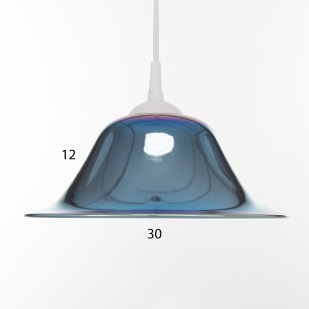 Lamp Bayerlux Elvira 1he27 White/Blue Rainbow 30x30x12cm-6