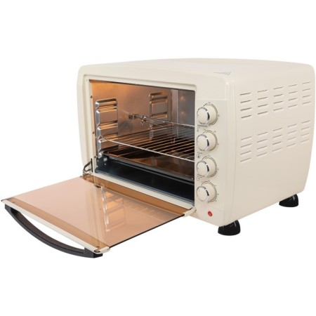 Mini-fucked NordFrost RC 450 Y, 2000 watts, 45 l, 100-250 ° C, grill, convection, beige-2